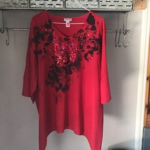 Plus size dress shirt by Catherines